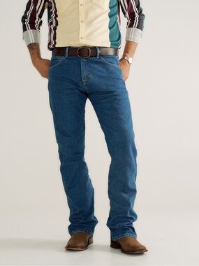 NWOT Tecovas Men's Rugged Bootcut Medium Denim Blue Jeans Size 32/34